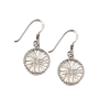 Earrings Silver 925 – Embroidered Ring | Colibri Art