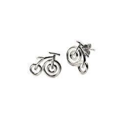 Earrings Silver 925 – Vintage Bike | Colibri Art