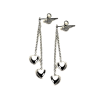 Earrings Silver 925 - Double Hearts | Colibri Art
