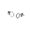 Earrings Silver 925 - Geometrical Karma | Colibri Art