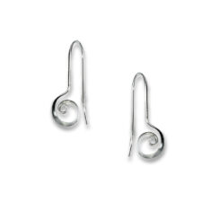 Earrings Silver 925 – Spiraled Curve | Colibri Art