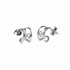 Earrings Silver 925 - Hoop and a Twist | Colibri Art