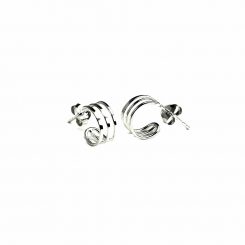 Earrings Silver 925 - Open hoop silhouette | Colibri Art