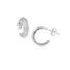 Earrings Silver 925 – Sparkling Open Ring | Colibri Art