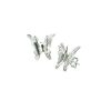 Earrings Silver 925 – Butterflies Matte | Colibri Art
