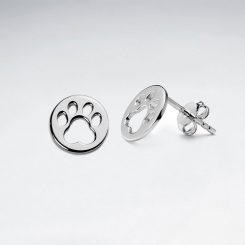 Earrings Silver 925 – Cute Paw | www.colibriart.co.uk