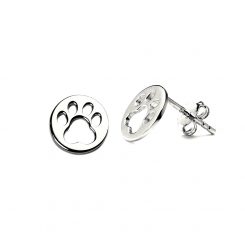 Earrings Silver 925 – Cute Paw | www.colibriart.co.uk