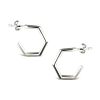 Earrings Silver 925 – Honeycomb Open Silhouette | Colibri Art