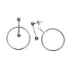Earrings Silver 925 – Openwork Ball and Circle | www.colibriart.co.uk