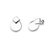 Earrings Silver 925 – Square Overlaid Disc | Colibri Art