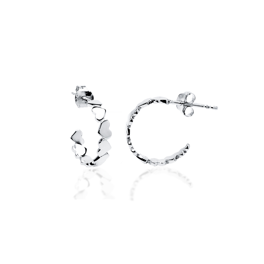 Earrings Silver 925 – Silver Hearts | Colibri Art